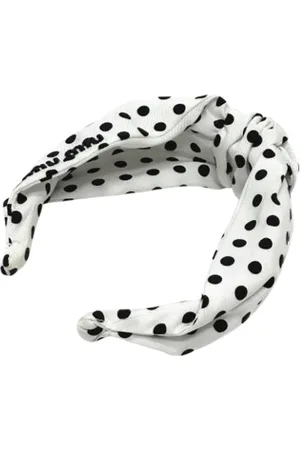Miu Miu Pre-owned, Kobieta, Biały, ONE SIZE, Nylon, Pre-owned Nylon hair-accessories
