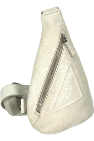 Prada Pre-owned, Mężczyzna, Biały, ONE SIZE, Skóra, Pre-owned Leather prada-bags