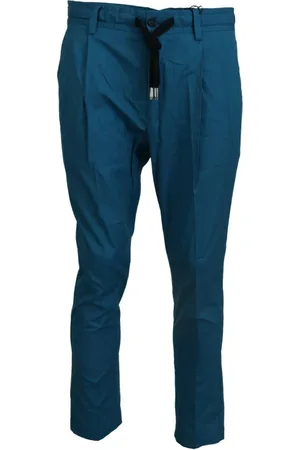 Dolce & Gabbana Spodnie, Mężczyzna, Niebieski, XS, Stylowe Casualowe Spodnie Spodnie