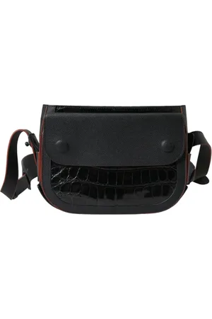 Balenciaga Torebki, Kobieta, Czarny, ONE SIZE, Len, Ekskluzywna Kamerówka z Egzotyczną Skórą