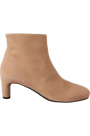ROBERTO DEL CARLO Buty, Kobieta, Beżowy, 36 EU, Skóra, Eleganckie Beżowe Skórzane Kozaki