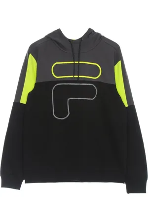 Fila Bluzy, Mężczyzna, Wielobarwność, XL, Zablokowany Lekki kaptur Czarny/Asfalt/Wiosna siarki