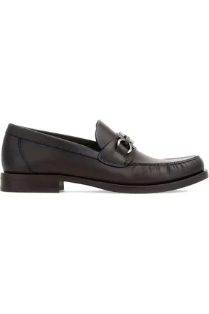 Salvatore Ferragamo Buty, Mężczyzna, brązowy, 41 1/2 EU, Skóra, Brązowe mokasyny Gancini