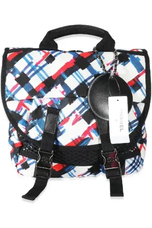 CHANEL Pre-owned, Kobieta, Wielobarwność, ONE SIZE, Nylon, Pre-owned Canvas backpacks