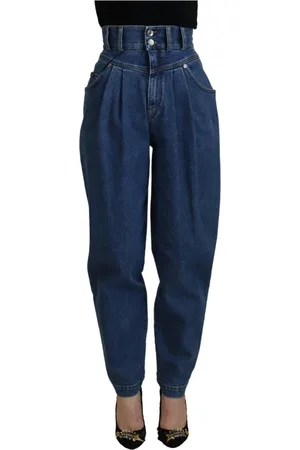 Dolce & Gabbana Jeansy, Kobieta, Niebieski, S, Włoska Chic High Waist Jeansy