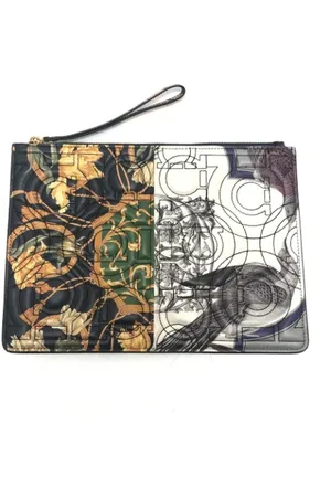 Salvatore Ferragamo Pre-owned, Mężczyzna, Wielobarwność, ONE SIZE, Skóra, Pre-owned Leather clutches