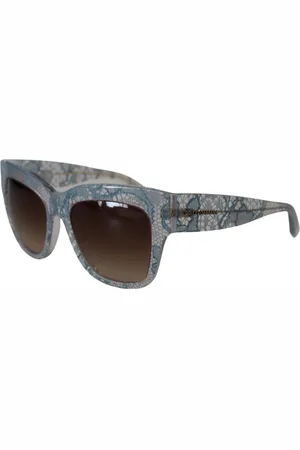 Dolce & Gabbana Akcesoria, Kobieta, Wielobarwność, ONE SIZE, Eleganckie Okulary Przeciwsłoneczne Niebieskie Przezroczyste