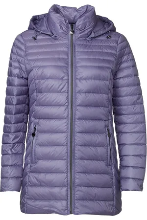 Danwear Kurtki, Kobieta, Fioletowy, 4XL, Lekka Kurtka Puchowa Lawenda Pikowana Kobiety