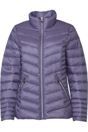 Danwear Kurtki, Kobieta, Fioletowy, 5XL, Poliester, Lekka Kurtka Puchowa Pikowana Jakość Lawenda