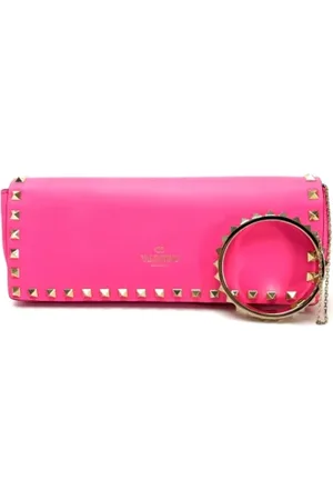 VALENTINO Pre-owned, Kobieta, Różowy, ONE SIZE, Skóra, Pre-owned Leather clutches