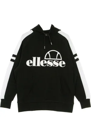 Ellesse Bluzy, Mężczyzna, Czarny, L, Czarna Lekka Bluza z Kapturem