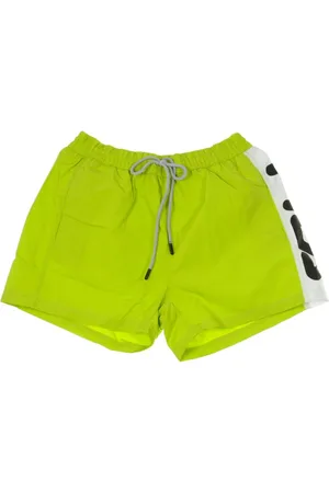 Fila Stroje kąpielowe, Mężczyzna, Zielony, L, Kostium Lime White Shorts