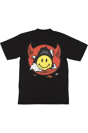 MARKET Koszulki, Mężczyzna, Czarny, L, Smiley Inner Peace Tee