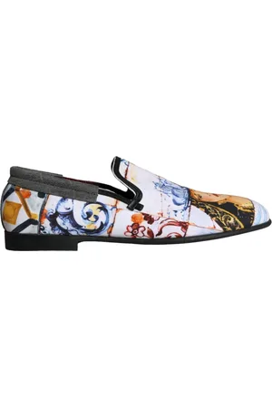 Dolce & Gabbana Buty, Mężczyzna, Wielobarwność, 44 EU, Madonna Majolika Mokasyny Buty