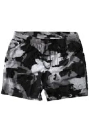 Dolce & Gabbana Stroje kąpielowe, Mężczyzna, Czarny, S, Camouflage Print Swim Shorts
