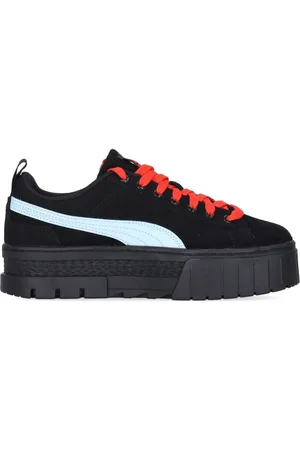 PUMA Buty, Kobieta, Czarny, 38 EU, Zamsz, Dua Lipa Buty Damskie Niskie Czarne/niebieskie