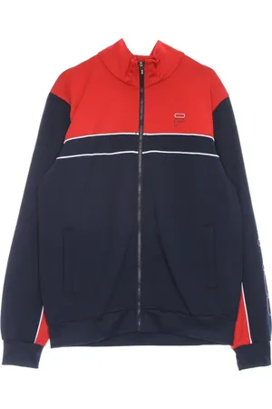 Fila Bluzy, Mężczyzna, Czarny, M, Kurtka Track Czarna/Czerwona Stylowa Wygodna