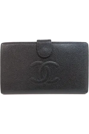CHANEL Pre-owned, Kobieta, Czarny, ONE SIZE, Skóra, Pre-owned skórzane portfele