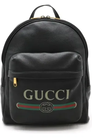 Gucci Pre-owned, Kobieta, Czarny, ONE SIZE, Skóra, Pre-owned Leather backpacks