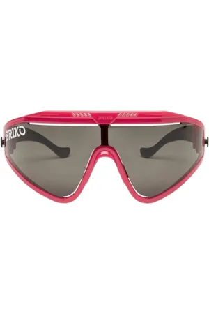 Briko Akcesoria, unisex, Czerwony, ONE SIZE, Czerwone Okulary Przeciwsłoneczne Detector z Szarymi Soczewkami