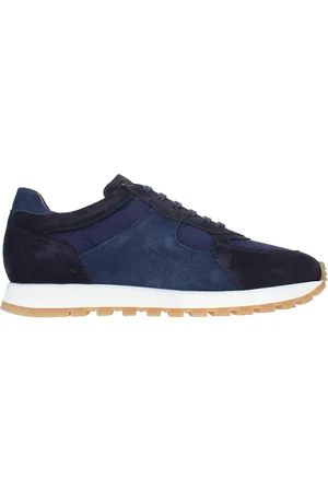 Green george Buty, Mężczyzna, Niebieski, 40 EU, Zamsz, Zielone George Sneakers Niebieskie