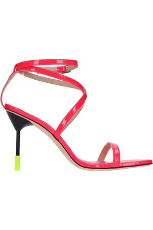 Msgm Buty, Kobieta, Różowy, 40 EU, Skóra, Sandały Fuchsia
