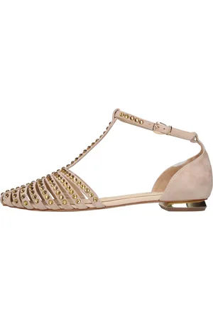 Emanuélle vee Buty, Kobieta, Beżowy, 40 EU, Zamsz, Płaskie buty Beżowe