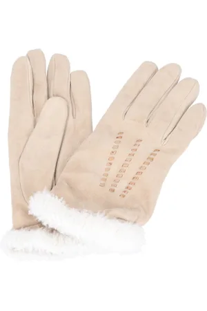 ALVIERO MARTINI 1A CLASSE Akcesoria, Kobieta, Beżowy, ONE SIZE, Zamsz, Rękawiczki Beżowe