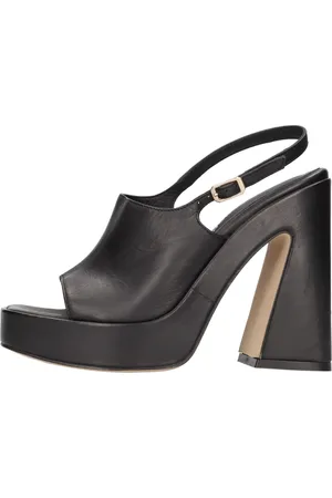 Elvio zanon Buty, Kobieta, Czarny, 38 EU, Sandały Czarne