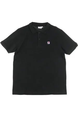 Fila Koszulki, Mężczyzna, Czarny, S, Czarna Koszulka Polo z krótkim rękawem