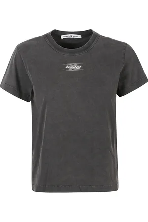 Alexander Wang Koszulki, Kobieta, Szary, XS, Koszulka z logo