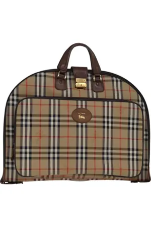 Burberry Pre-owned, Kobieta, Beżowy, ONE SIZE, Skóra, Pre-owned Canvas travel-bags