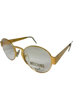 Moschino Akcesoria, unisex, Żółty, ONE SIZE, Okulary Vintage mod. M08 Złoto