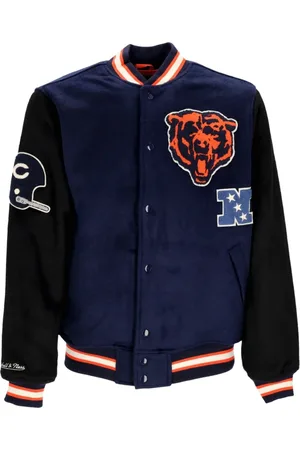Mitchell & Ness Kurtki, Mężczyzna, Niebieski, M, Wełna, Kurtka Chicago Bears Legacy Varsity