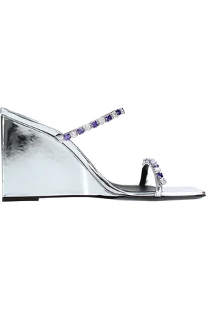 Giuseppe Zanotti Buty, Kobieta, Szary, 37 EU, Z piętą Srebrny