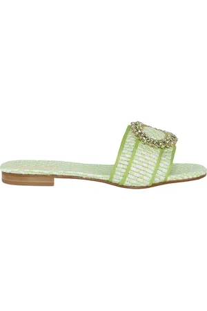 Emanuela caruso Buty, Kobieta, Zielony, 37 EU, Sliders