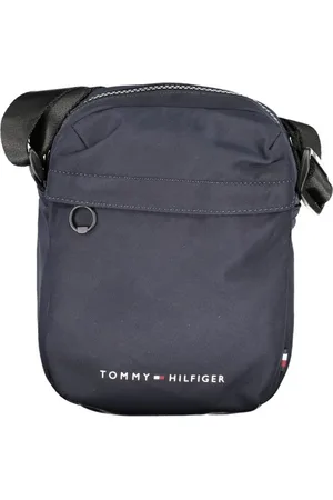 Tommy Hilfiger Torebki, Mężczyzna, Niebieski, ONE SIZE, Poliester, Niebieska torba na ramię z regulowanym paskiem