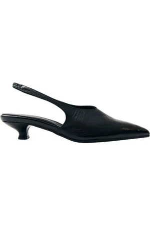 ALOHAS Buty, Kobieta, Czarny, 36 EU, Eros Czarne Skórzane Czółenka