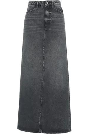 Icon Denim Spódnice, Kobieta, Szary, W27, Denim, Szare Jeansyy Aw 24 Odzież Damska