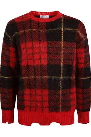 Alexander McQueen Swetry, Mężczyzna, Wielobarwność, L, Oversize Crewneck Jumpers