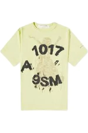 1017 ALYX 9SM Koszulki, Mężczyzna, Żółty, S, Casual Bawełniany T-shirt