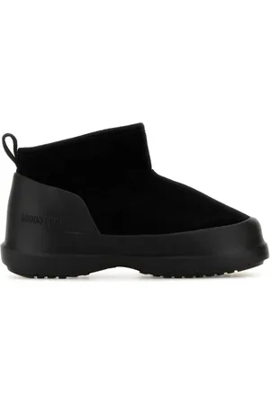 Moon Boot Buty, Kobieta, Czarny, 41 EU, Zamsz, Czarne zamszowe niskie botki
