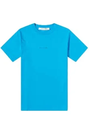 1017 ALYX 9SM Koszulki, Mężczyzna, Niebieski, L, Casual Bawełniany T-shirt