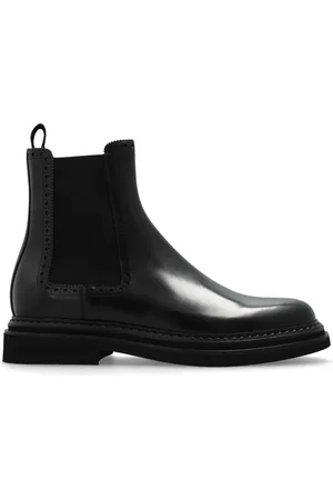Dolce & Gabbana Buty, Mężczyzna, Czarny, 43 EU, Skórzane sztyblety