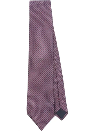corneliani Akcesoria, Mężczyzna, Fioletowy, ONE SIZE, Luksusowy Jedwabny Krawat, Wyprodukowany we Włoszech