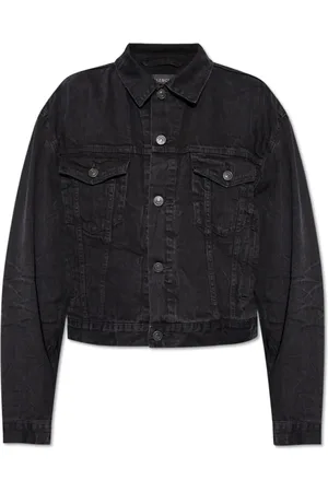 Balenciaga Kurtki, Kobieta, Czarny, M, Bawełna, Kurtka jeansowa