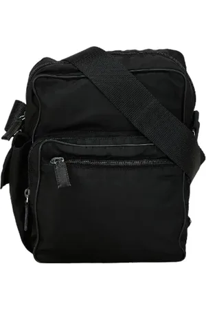 Prada Pre-owned, Kobieta, Czarny, ONE SIZE, Skóra, Pre-owned Canvas crossbody-bags