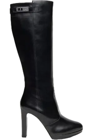 Nero Giardini Buty, Kobieta, Czarny, 37 EU, Czarny Wygodny Skórzany But Damski