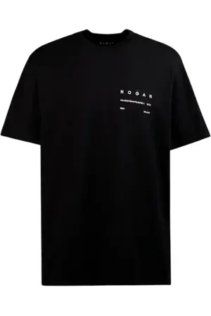 Hogan Koszulki, Mężczyzna, Czarny, M, Czarna kolekcja T-shirtów i Polo