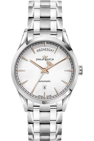 Philip Watch Akcesoria, Mężczyzna, Szary, ONE SIZE, Mechaniczny zegarek dla mężczyzn promień słońca